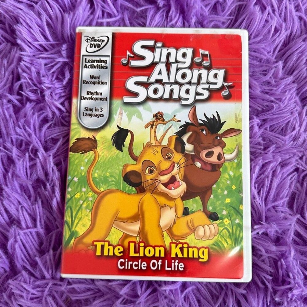THE LION KING CIRCLE OF LIFE SING A LONG SONGS DVD